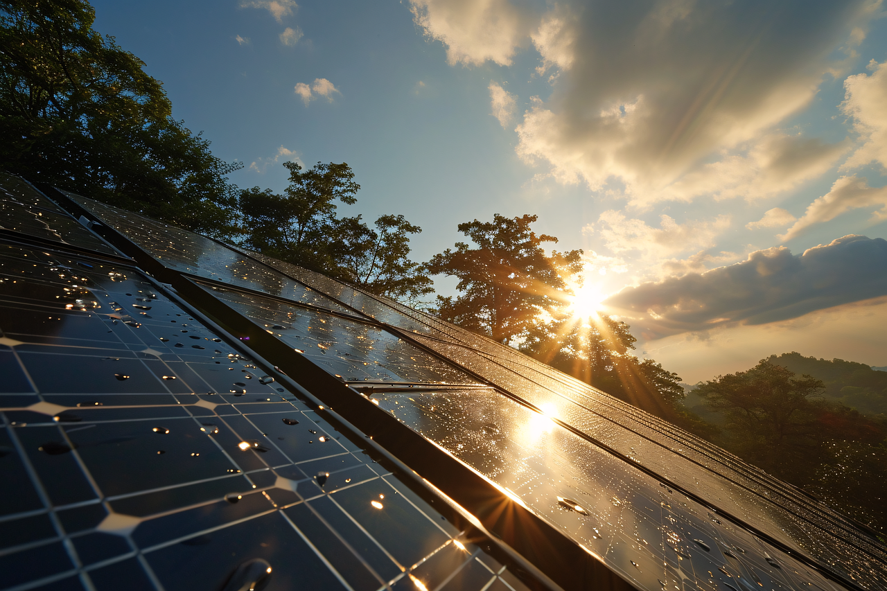 Foto de paneles fotovoltaicos